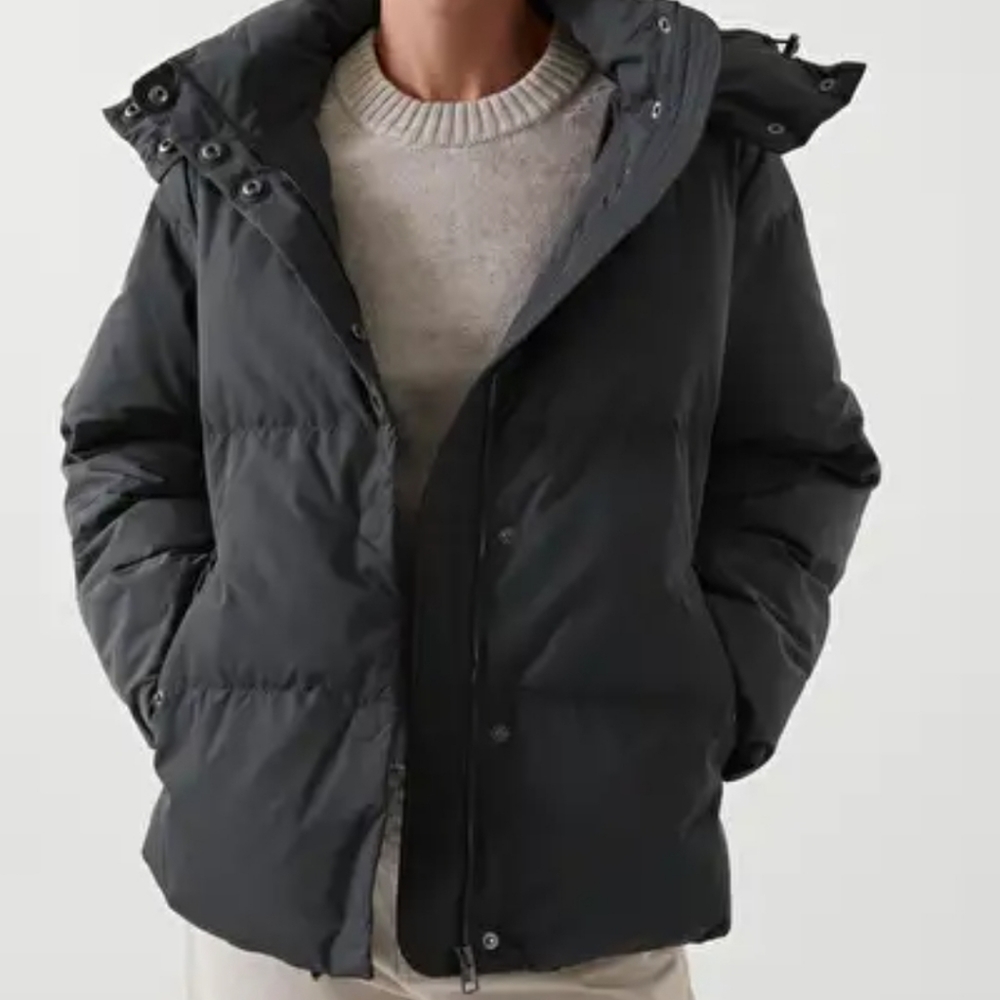 COS Charcoal Grey Puffer - Like new